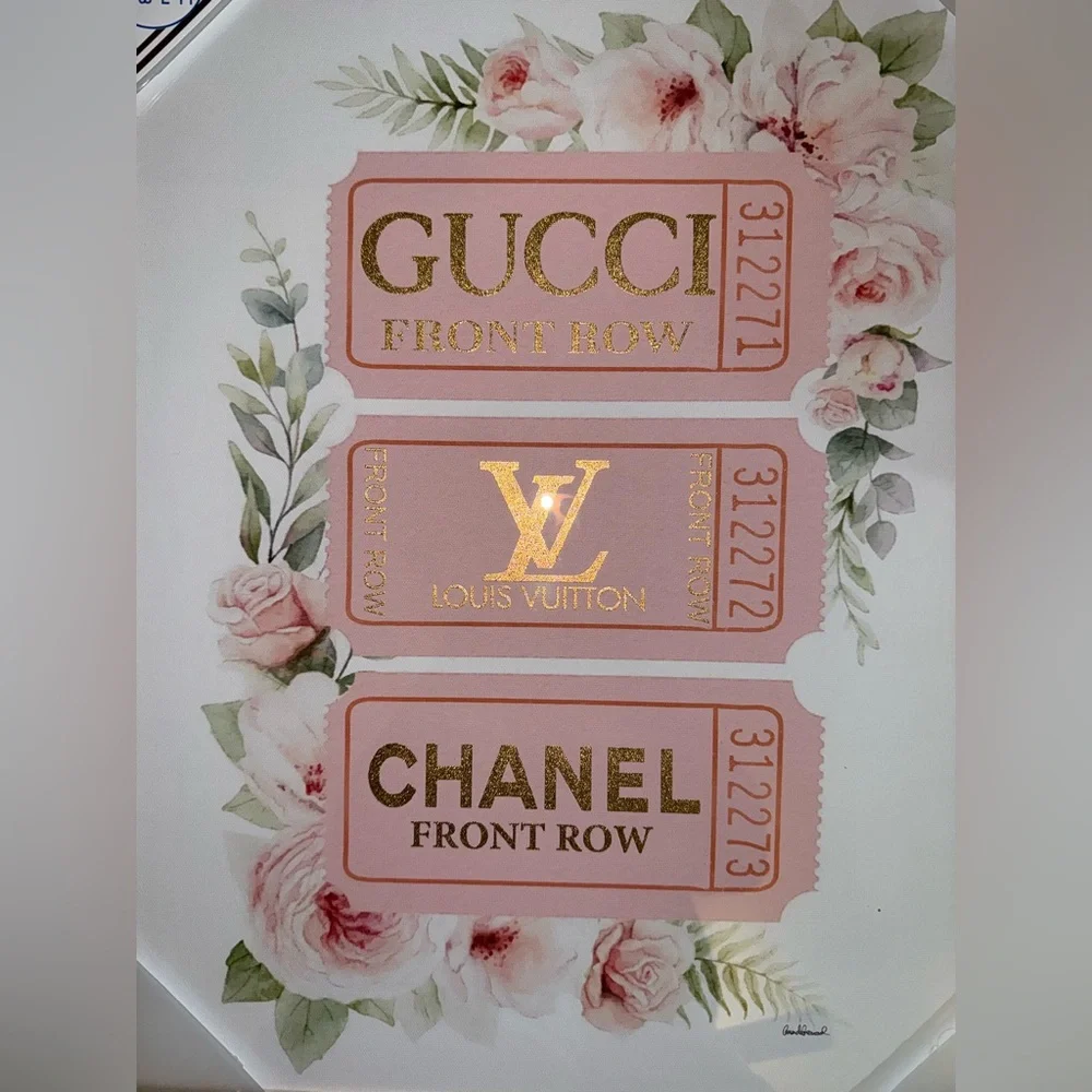 New “Front Row Tickets G L C” PlexiGlass Wall Art Decor